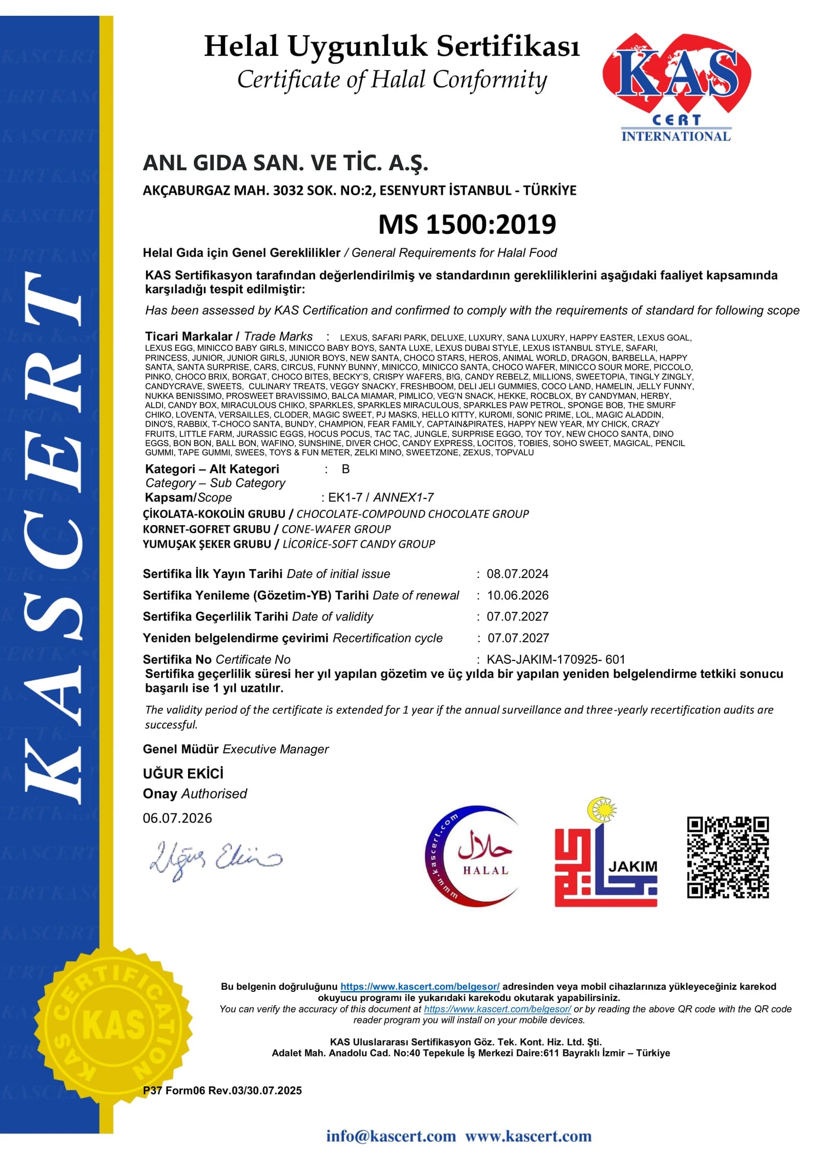 MS 1500 Halal Compliance Certificate