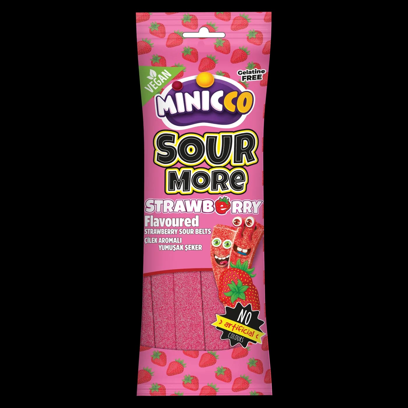 Minicco Sour Belt Strawberry 50g