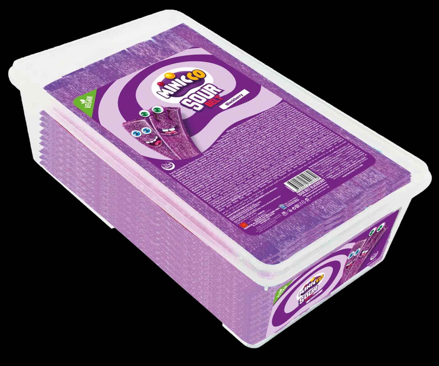 Minicco Sour Belt Blackberry 900g