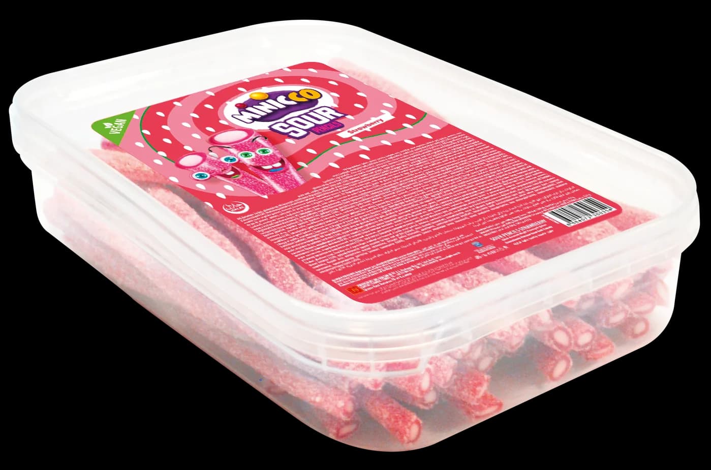 Minicco Sour Pencil Strawberry 200g