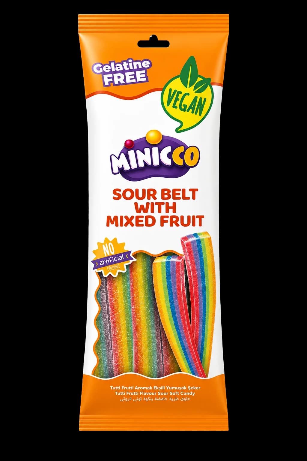 Minicco Sour Belt Mixed Fruit 170g
