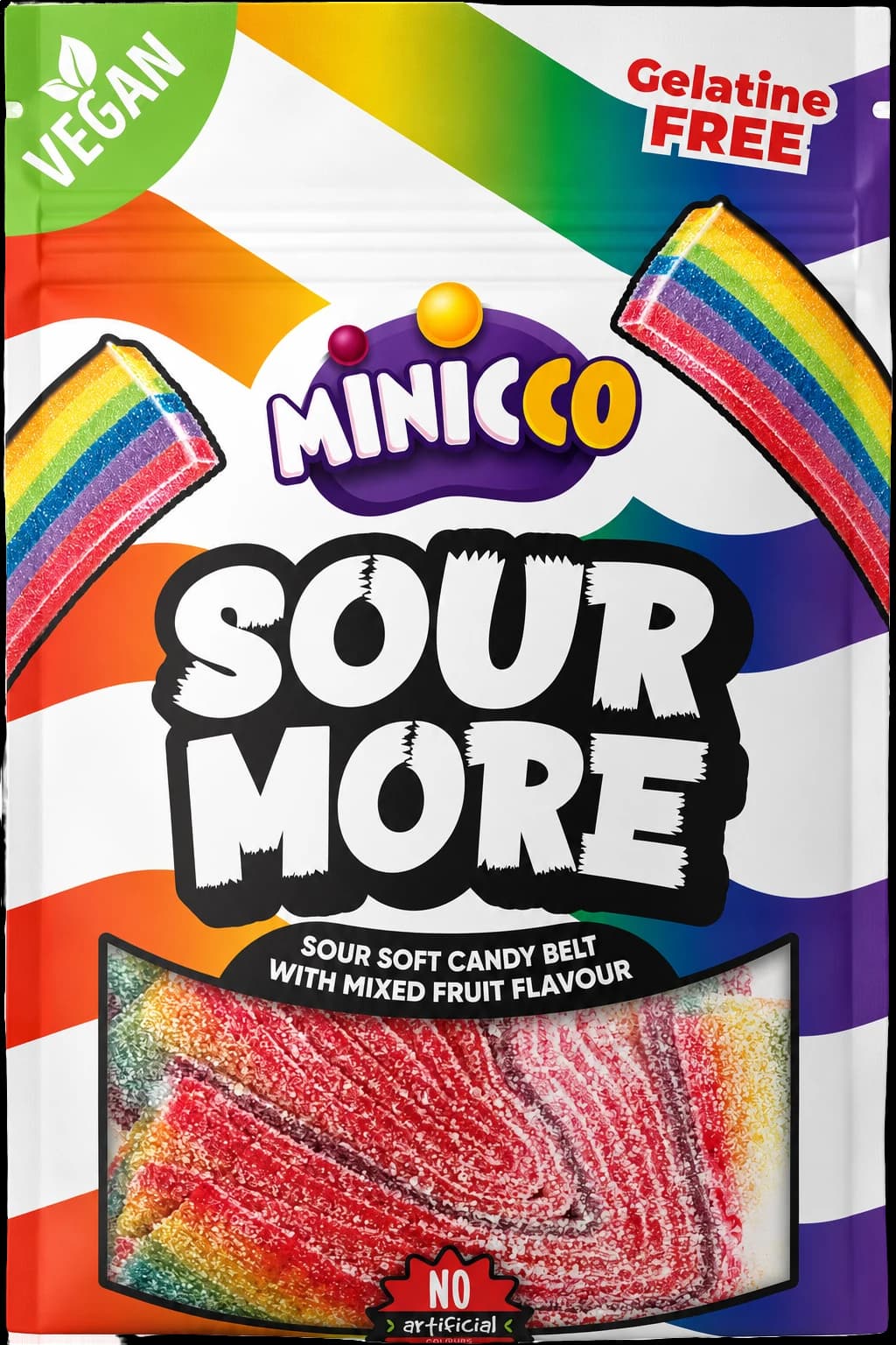 Minicco Sour Belt Mixed Fruit 50g