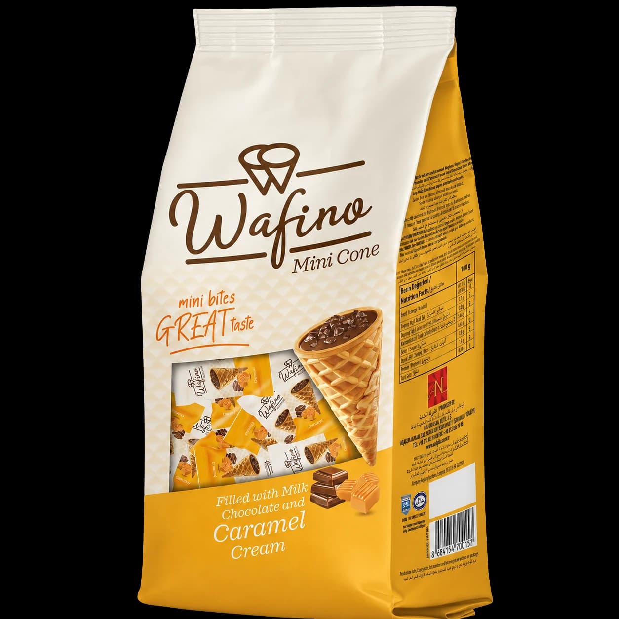 Wafino Caramel Quadro Pouch