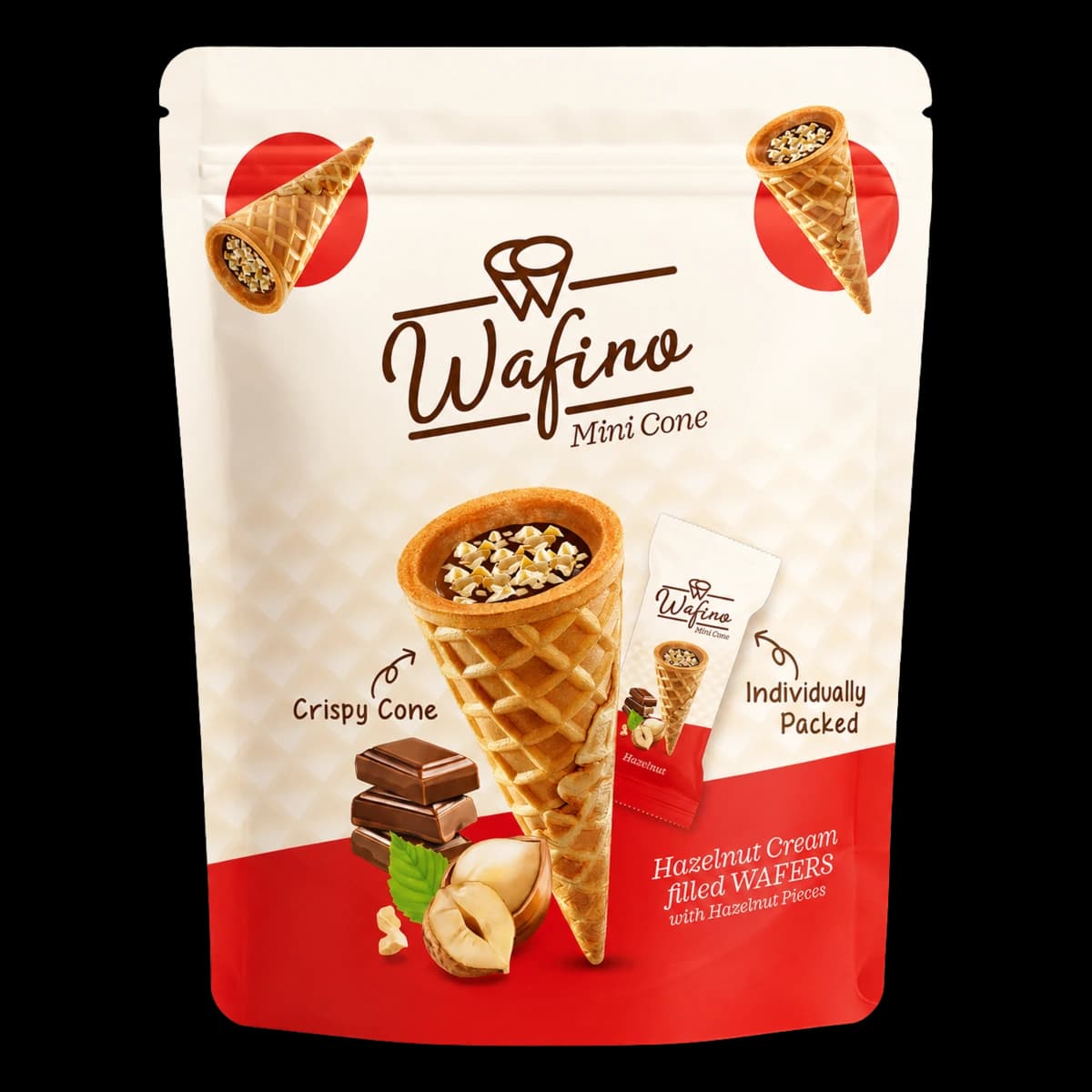 Wafino Mini Cone Hazelnut Doypack