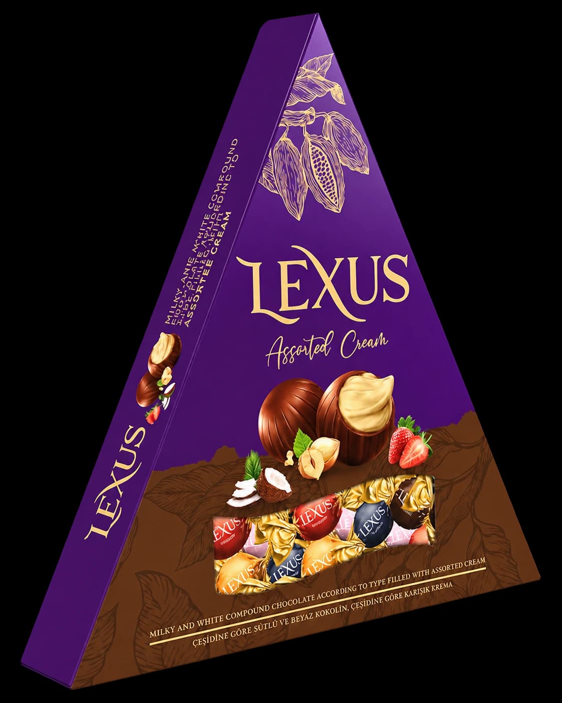 Lexus Assorted Cream Triangle Gift Box