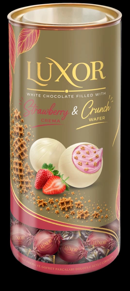 Strawberry 300g metalized cylinder