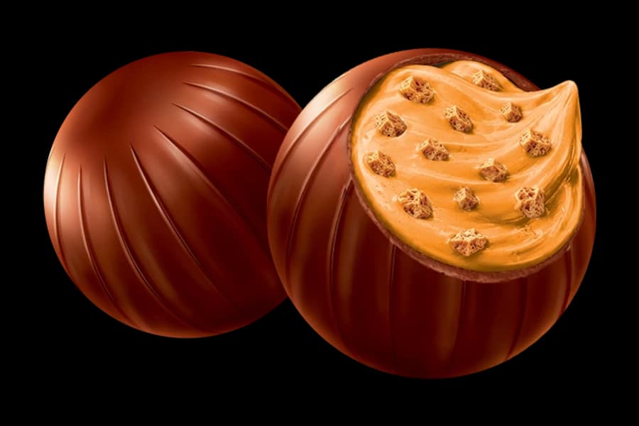 Orange Inside the chocolate