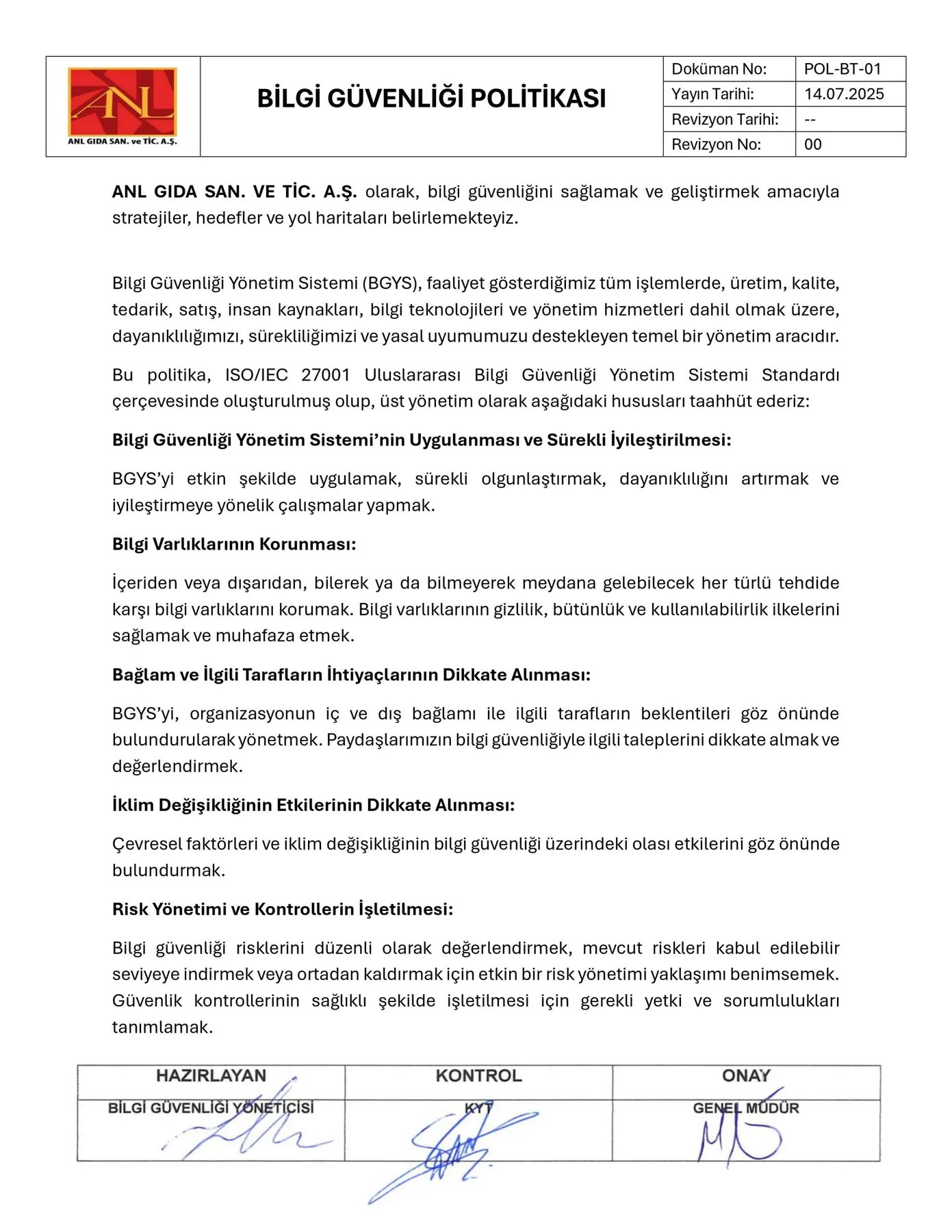 Informationssicherheitsrichtlinie
