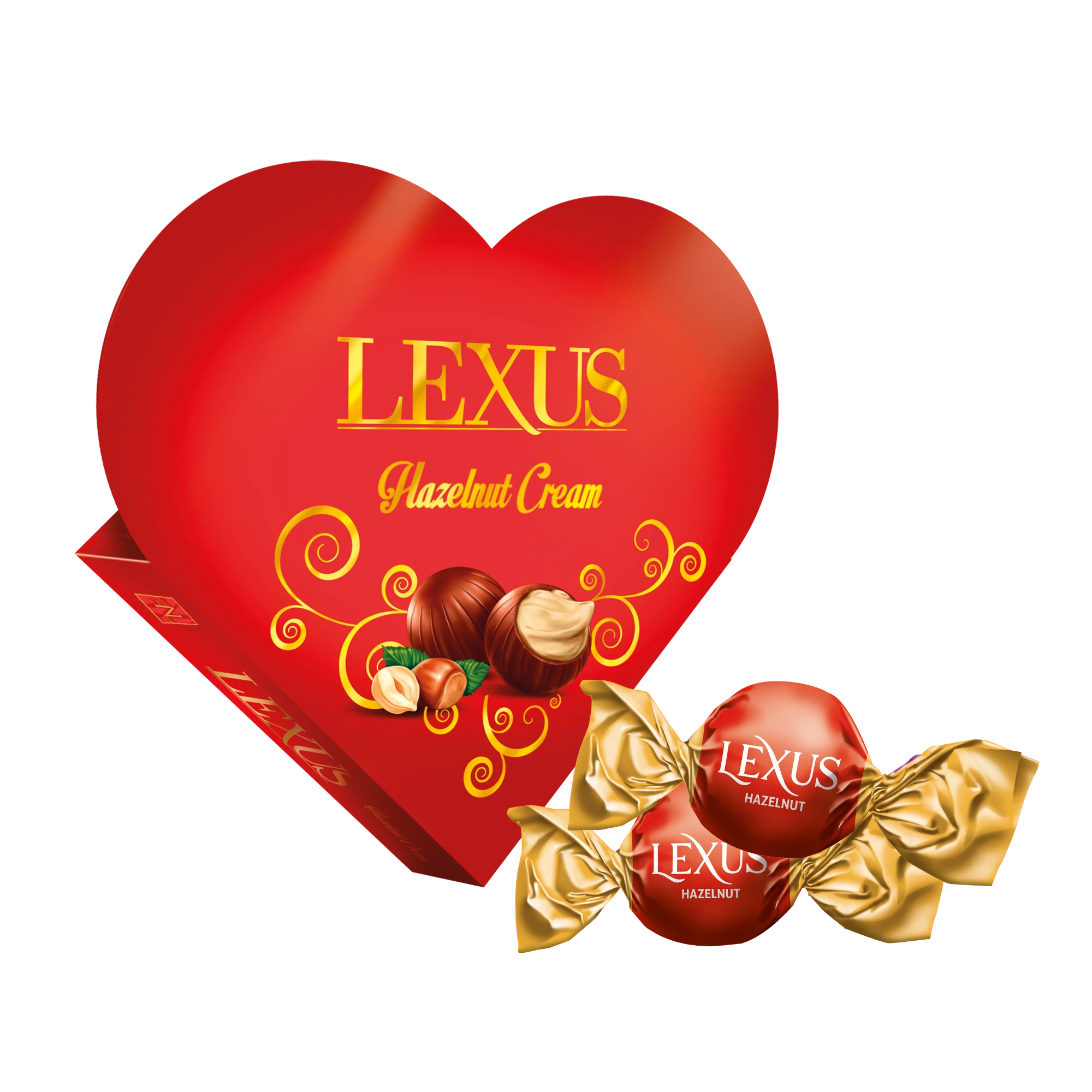 Lexus Milky Compound Chocolate Filled with Hazelnut Cream