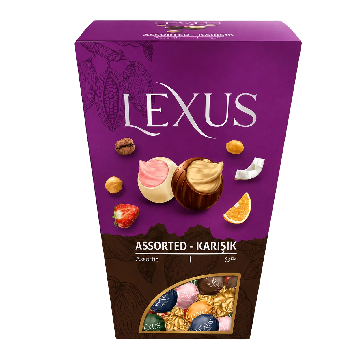 Lexus Milky Chocolate Assorted Cream Octagonal Box