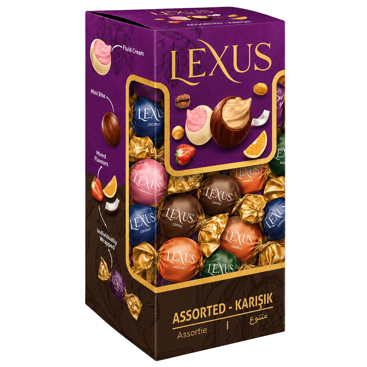Lexus Milky Chocolate Assorted Cream Retail Box