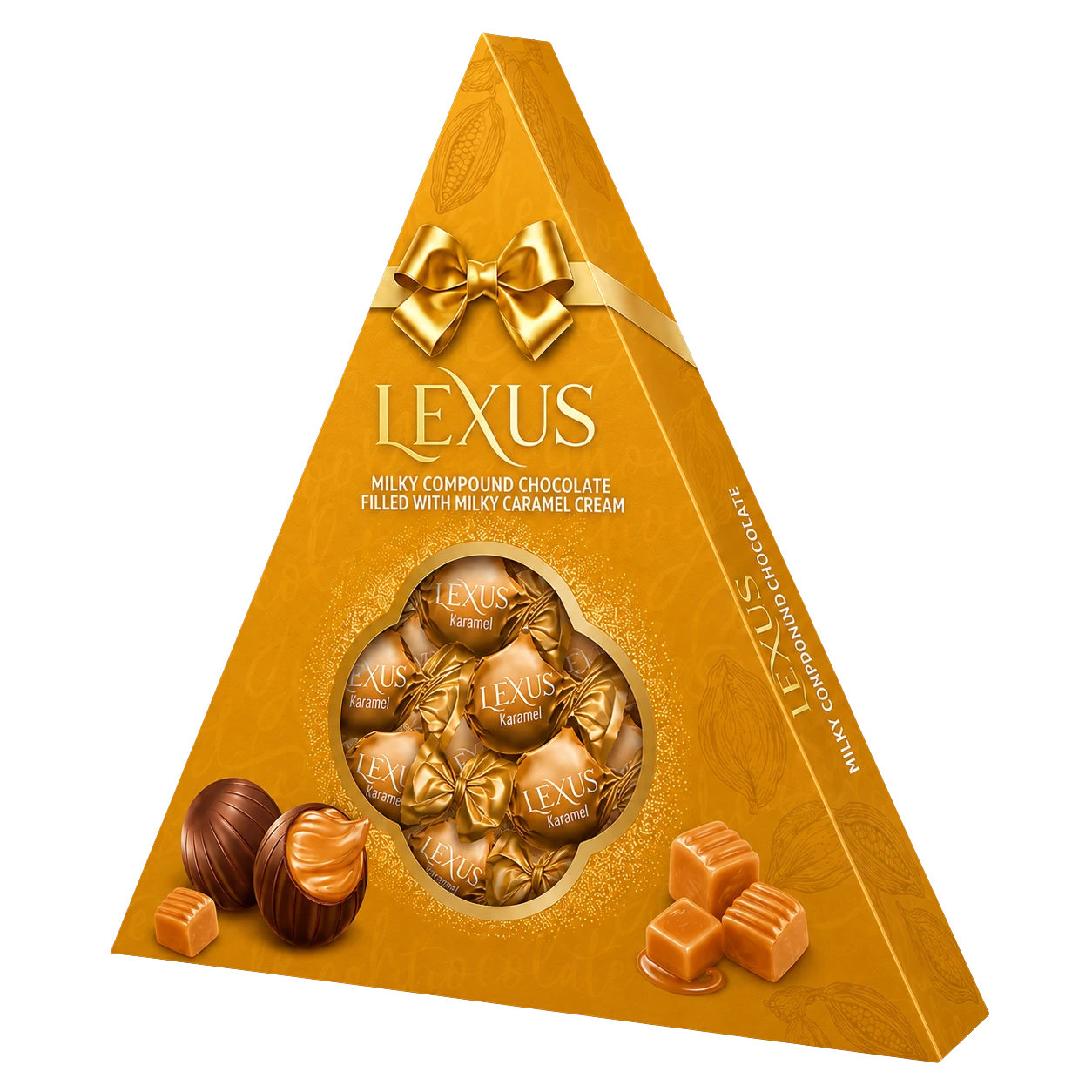 Lexus Milky Compound Chocolate Filled with Caramel Cream