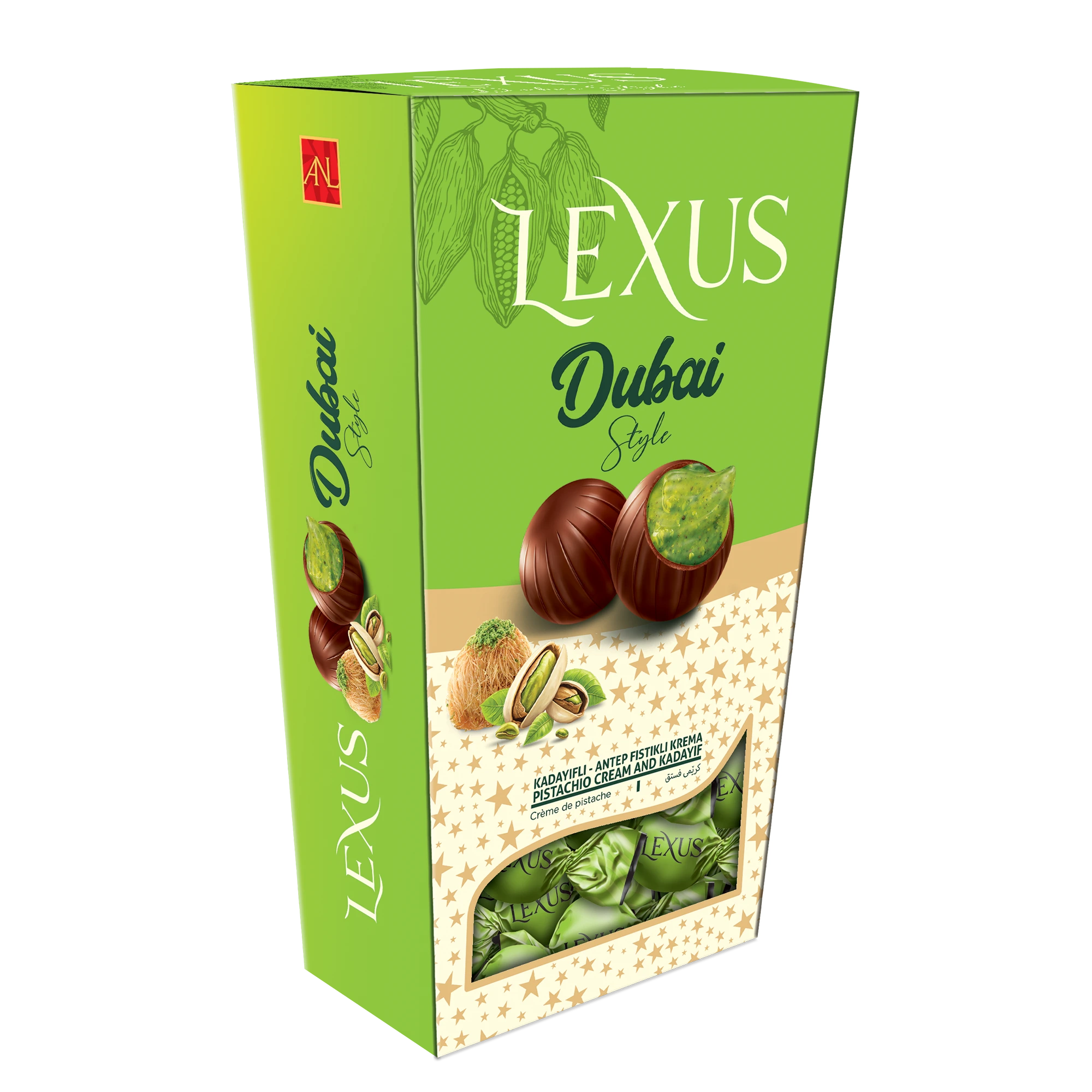 Lexus Milk Chocolate with Kadayif and Pistachio Cream