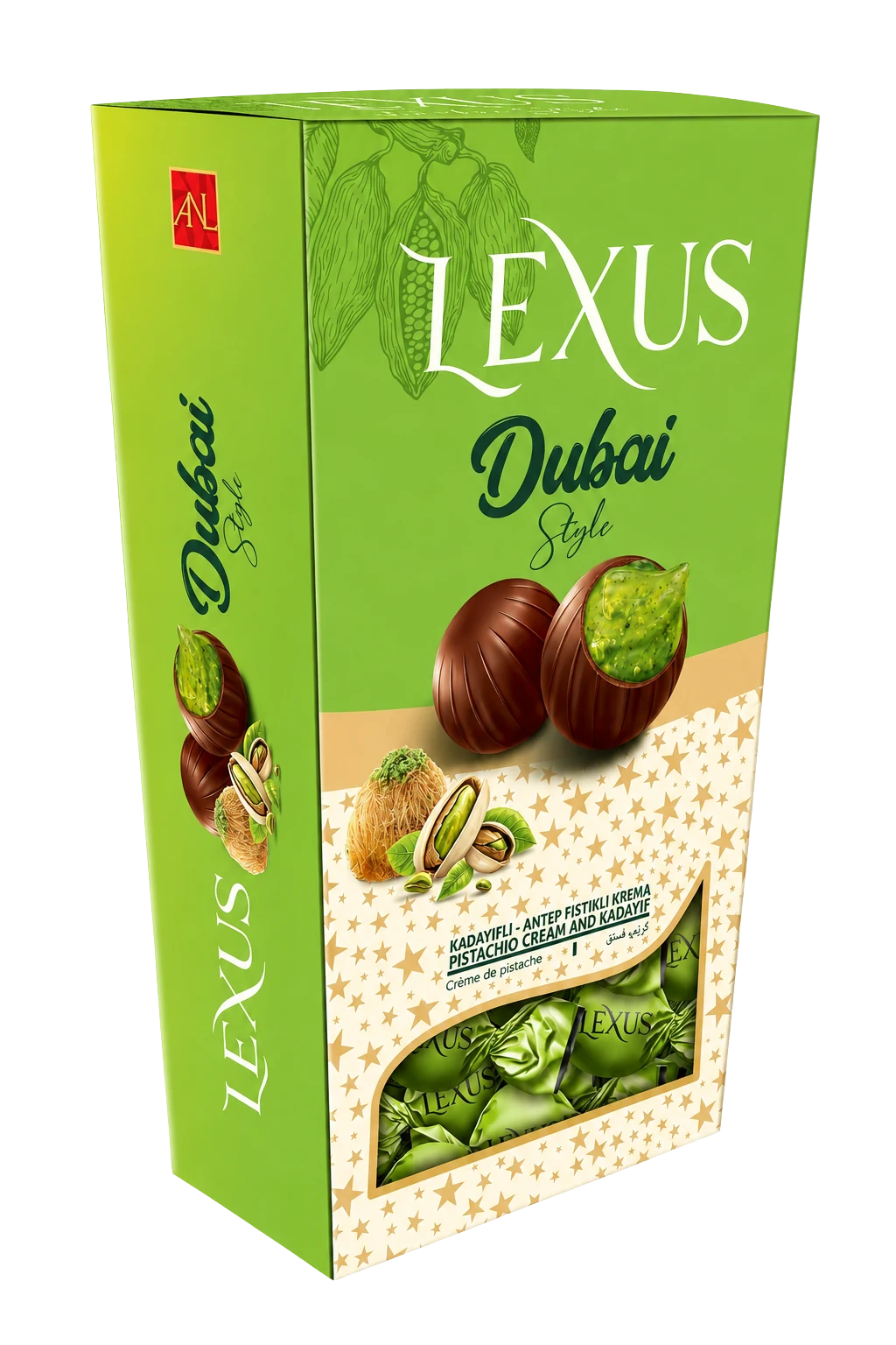 Lexus Milk Chocolate with Kadayif and Pistachio Cream