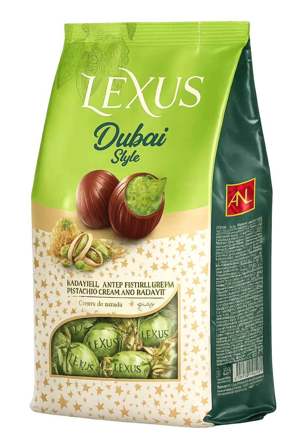 Lexus Knafeh Pistachio Quadro Pouch