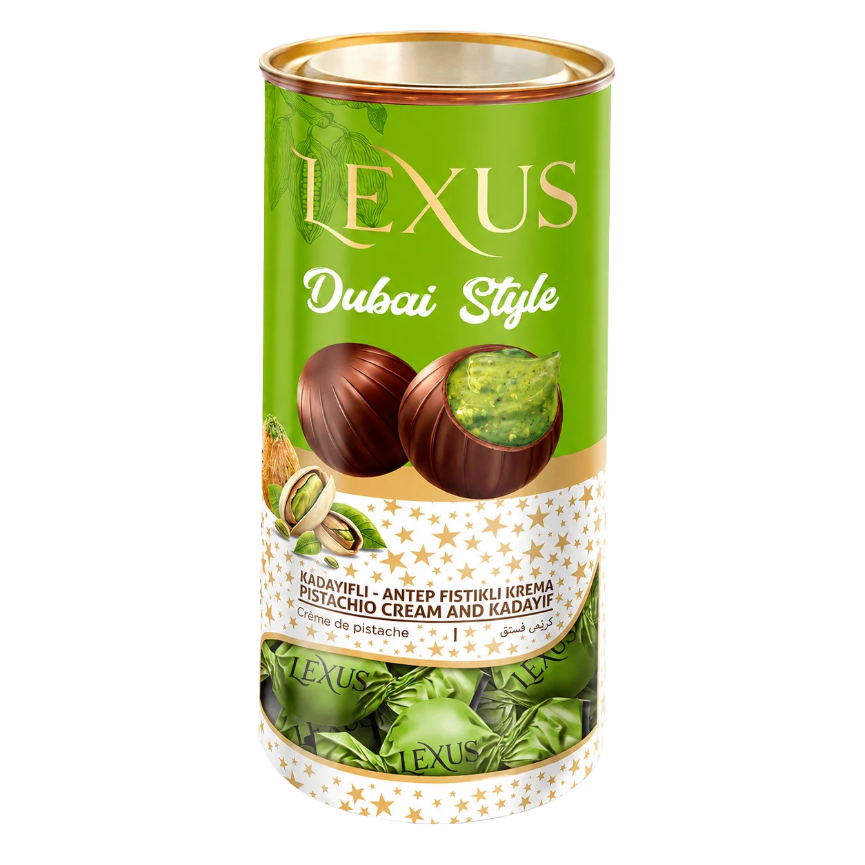 Lexus Milk Chocolate with Kadayif and Pistachio Cream