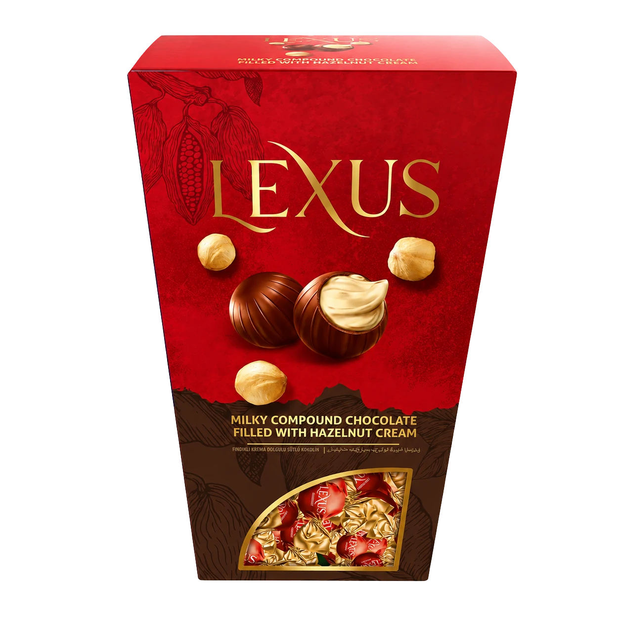 Lexus Milky Chocolate Filled with Hazelnut Cream