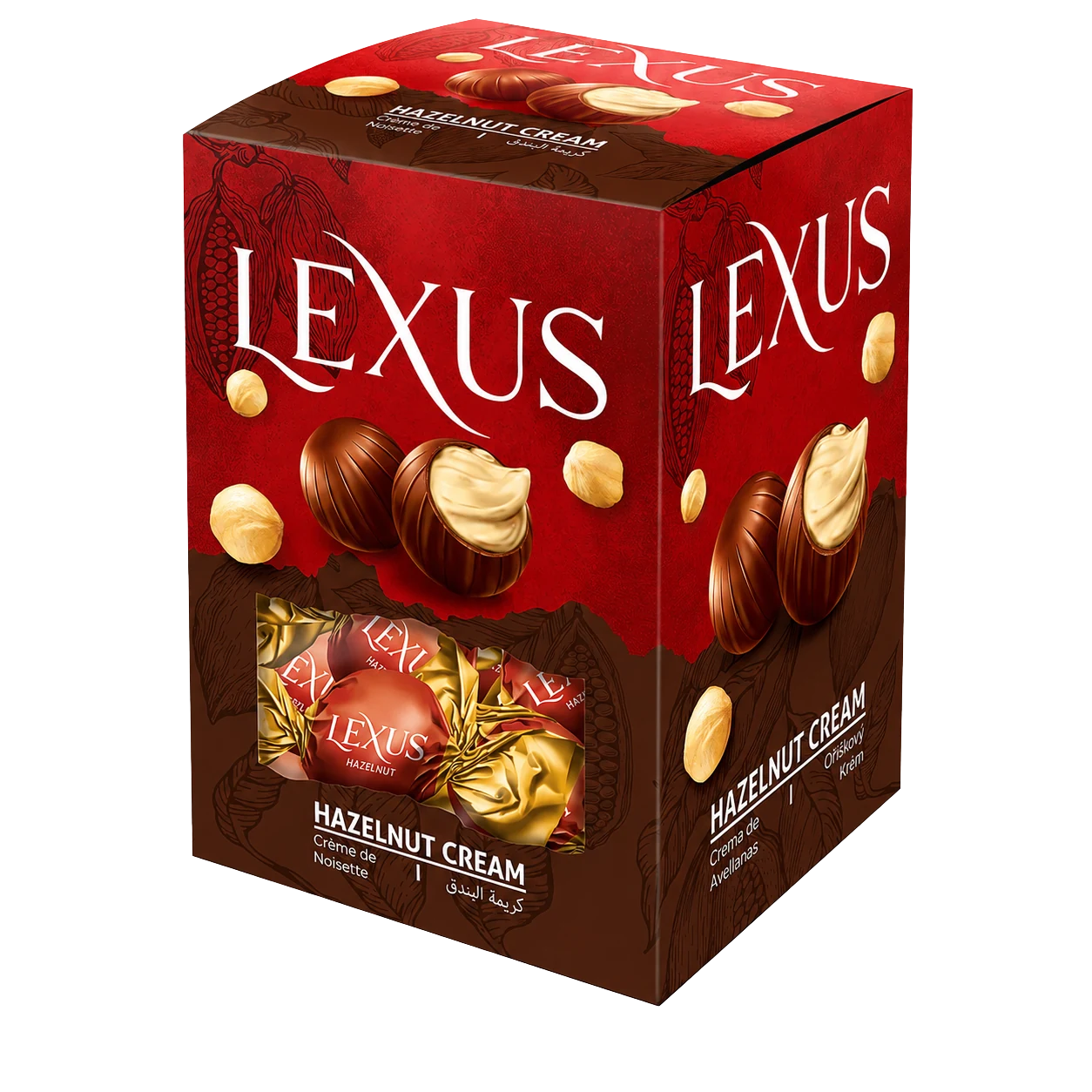 Lexus Milky Chocolate Filled with Hazelnut Cream