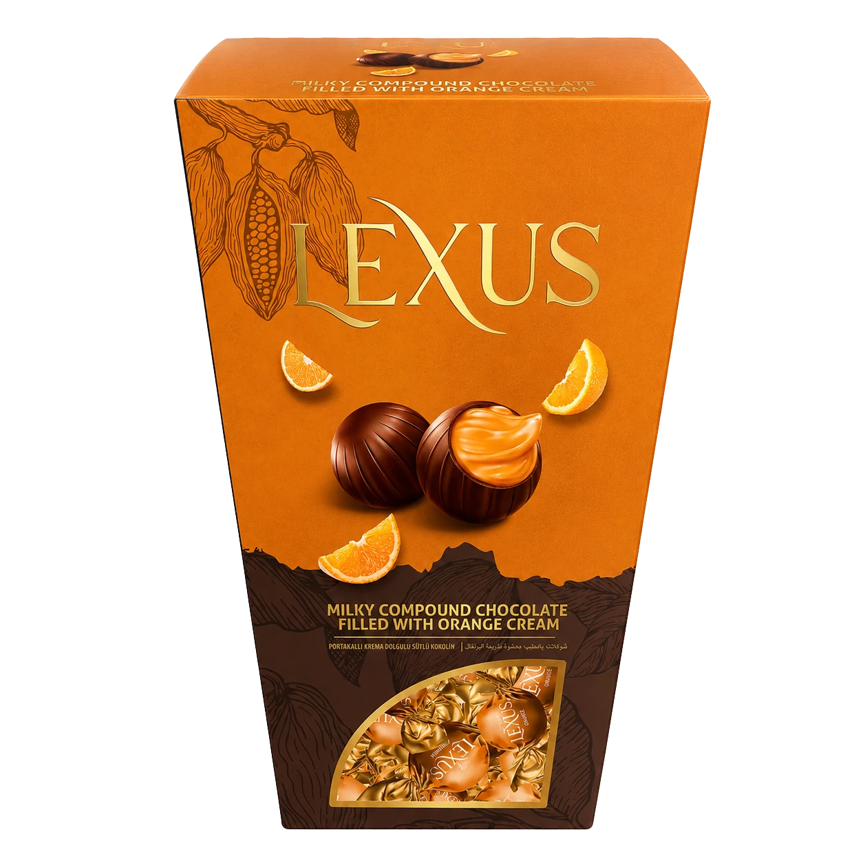 Lexus Milky Chocolate Filled with Orange Cream