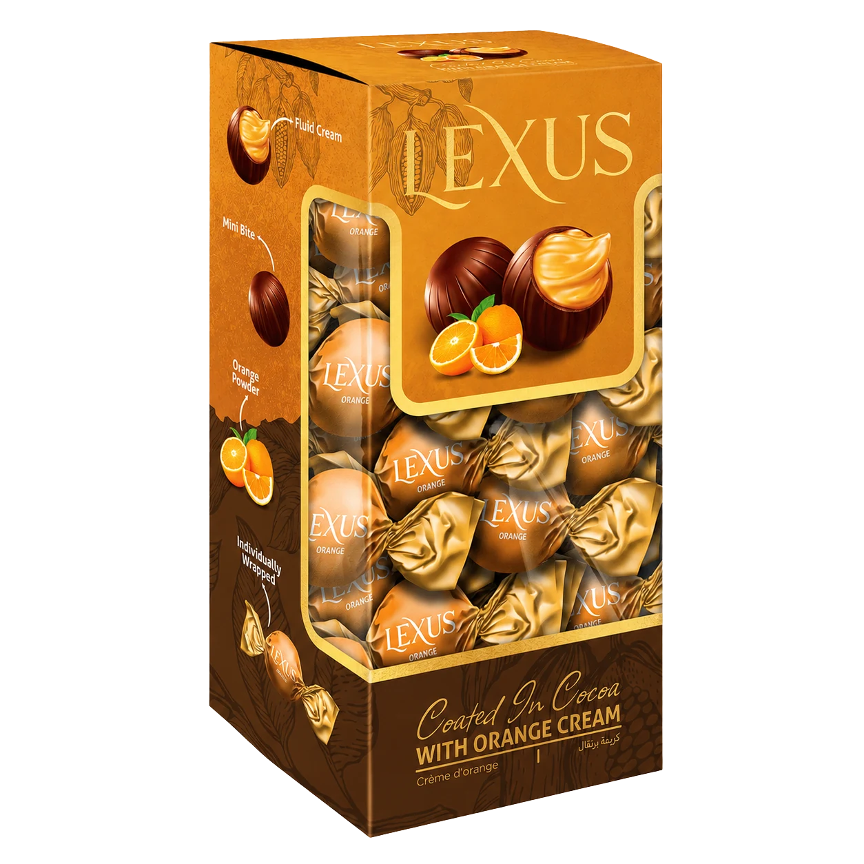 Lexus Milky Chocolate Filled with Orange Cream