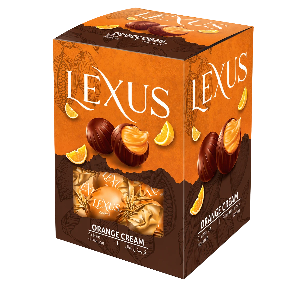 Lexus Milky Chocolate Filled with Orange Cream