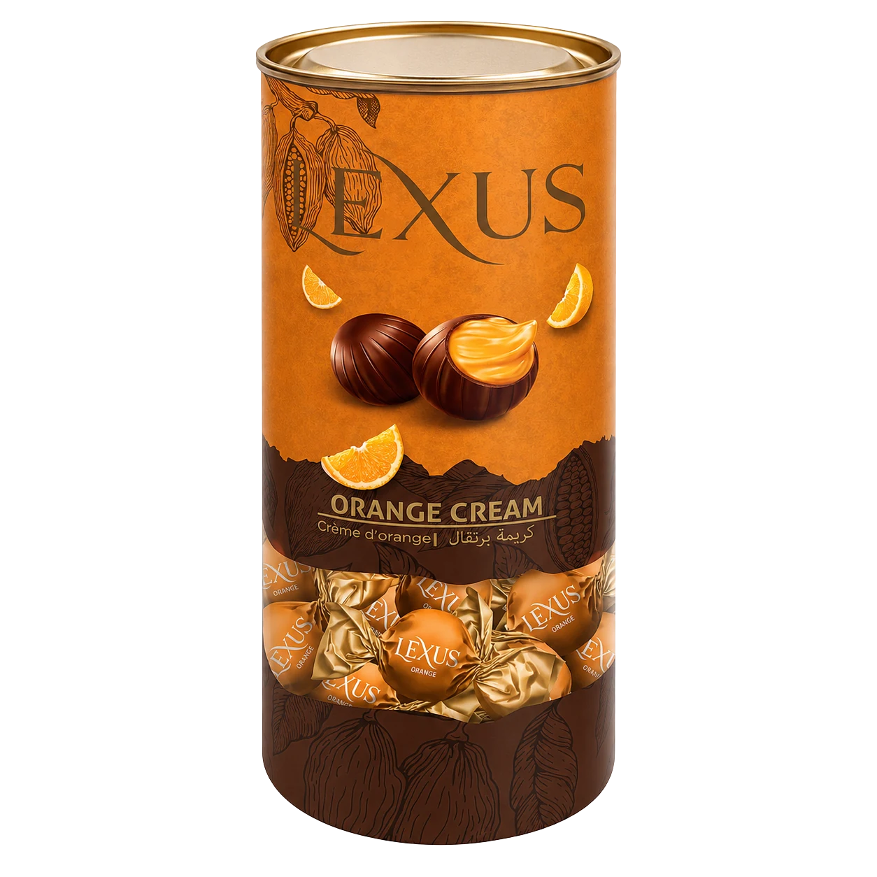 Lexus Milky Chocolate Filled with Orange Cream