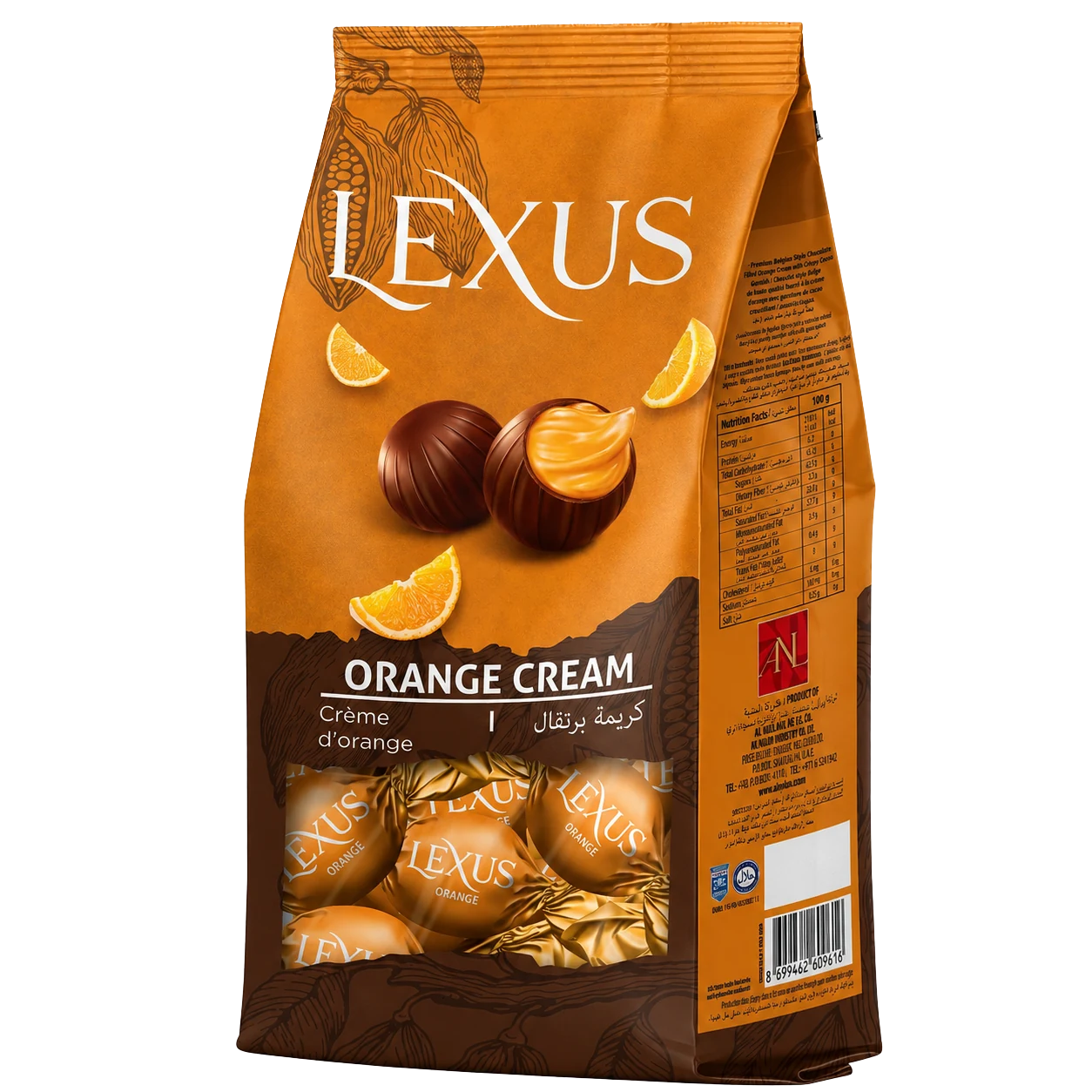 Lexus Milky Chocolate Filled with Orange Cream