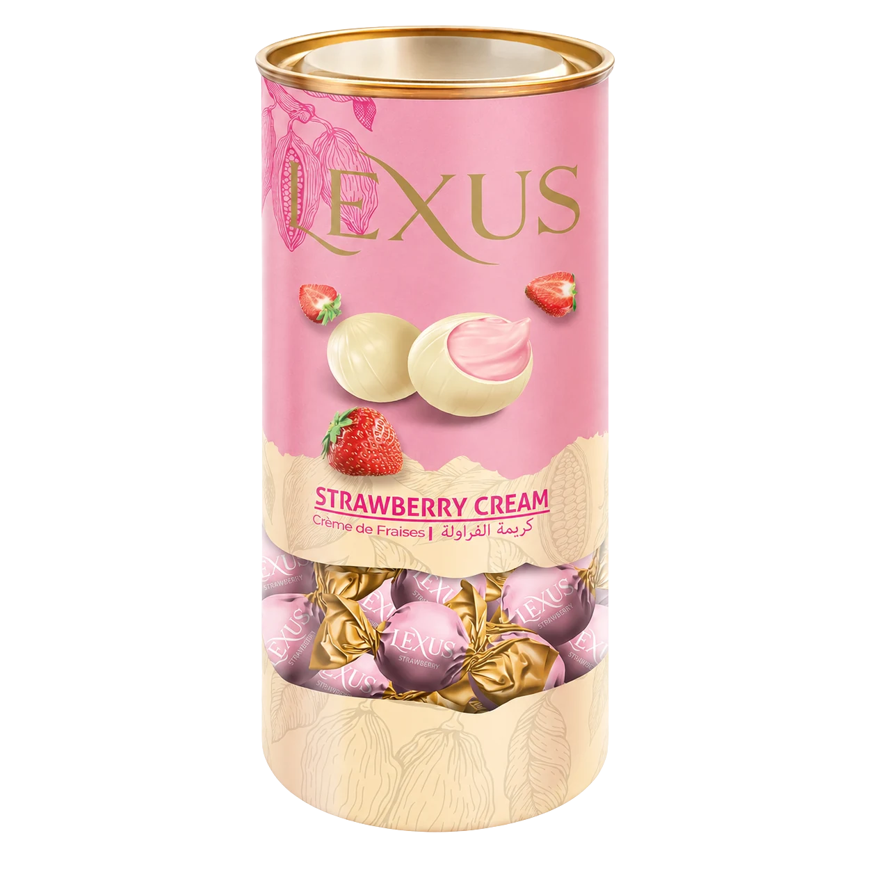 Lexus Milky Chocolate Filled with Strawberry Cream