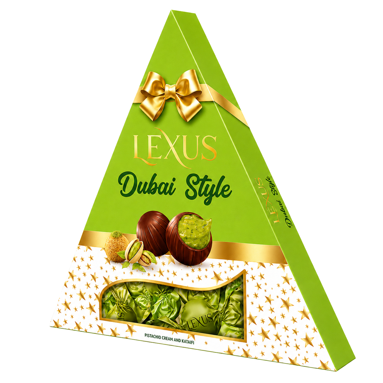 Lexus Milk Compound Chocolate Kadayif and Pistachio Cream