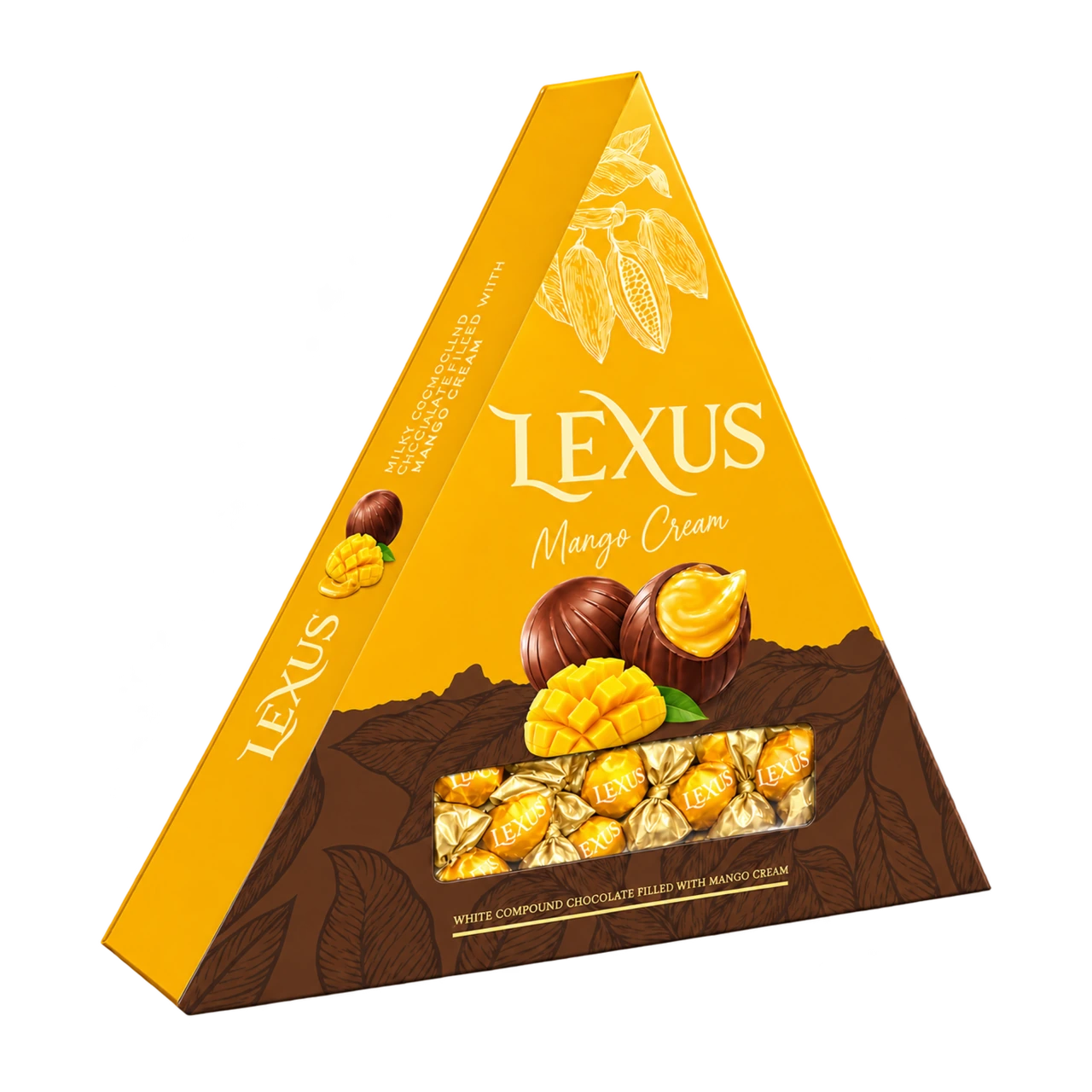 Lexus Milky Compound Chocolate Filled with Mango Cream