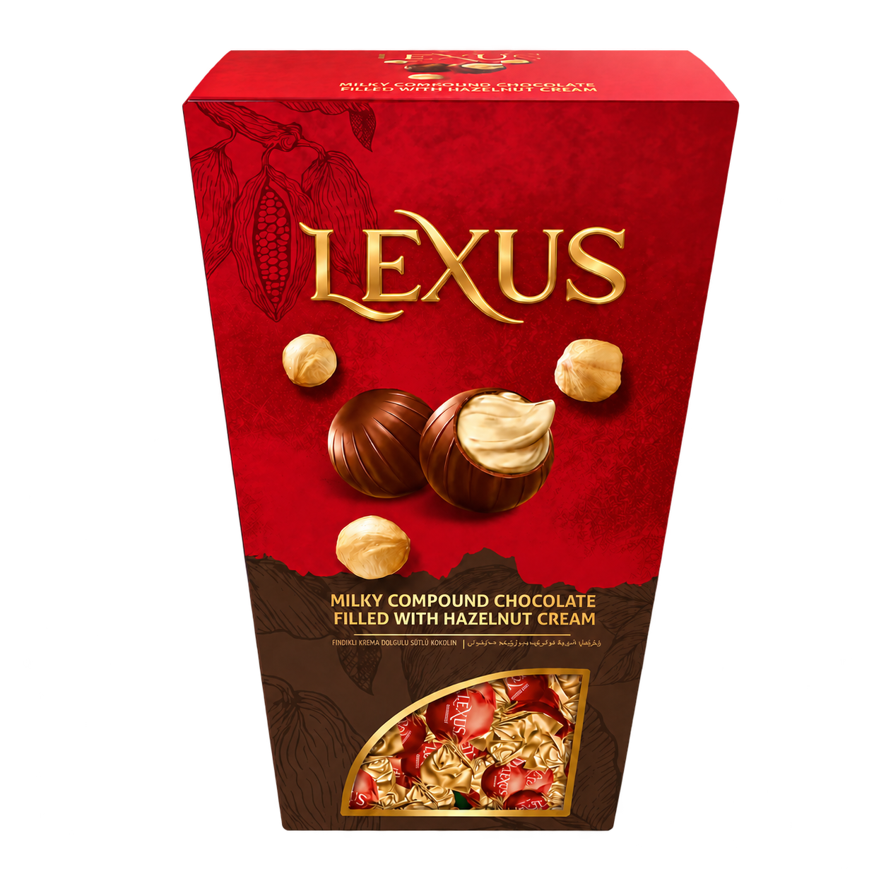 Lexus Milky Chocolate Filled with Hazelnut Cream