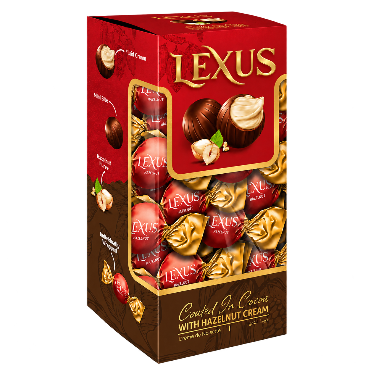 Lexus Milky Chocolate Filled with Hazelnut Cream