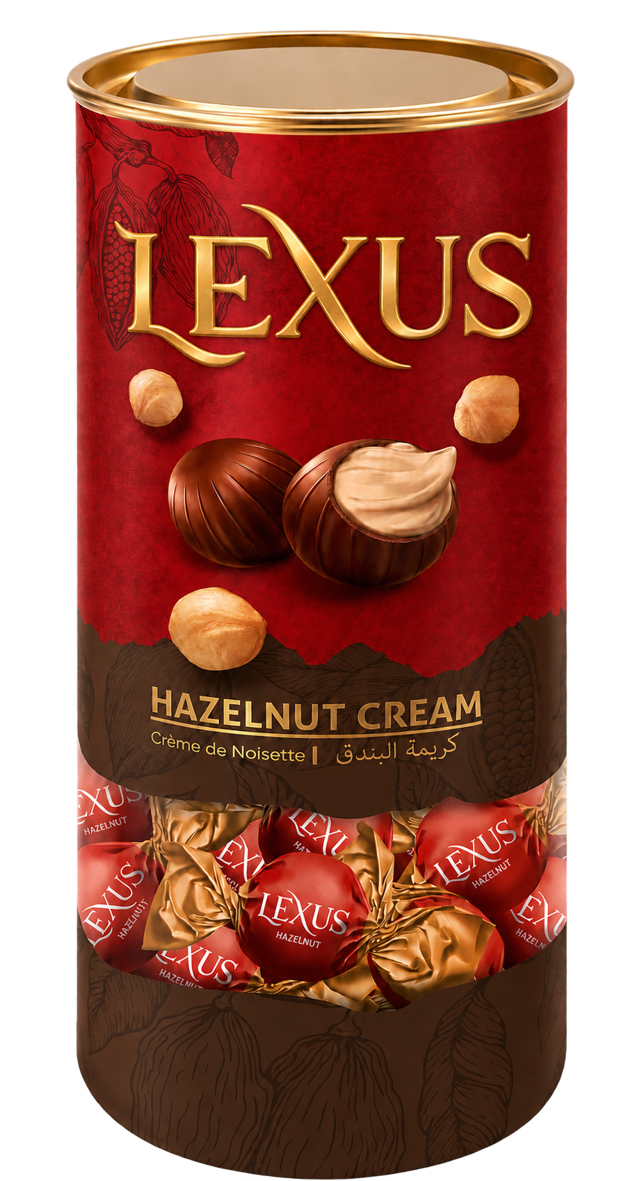 Lexus Milky Chocolate Filled with Hazelnut Cream