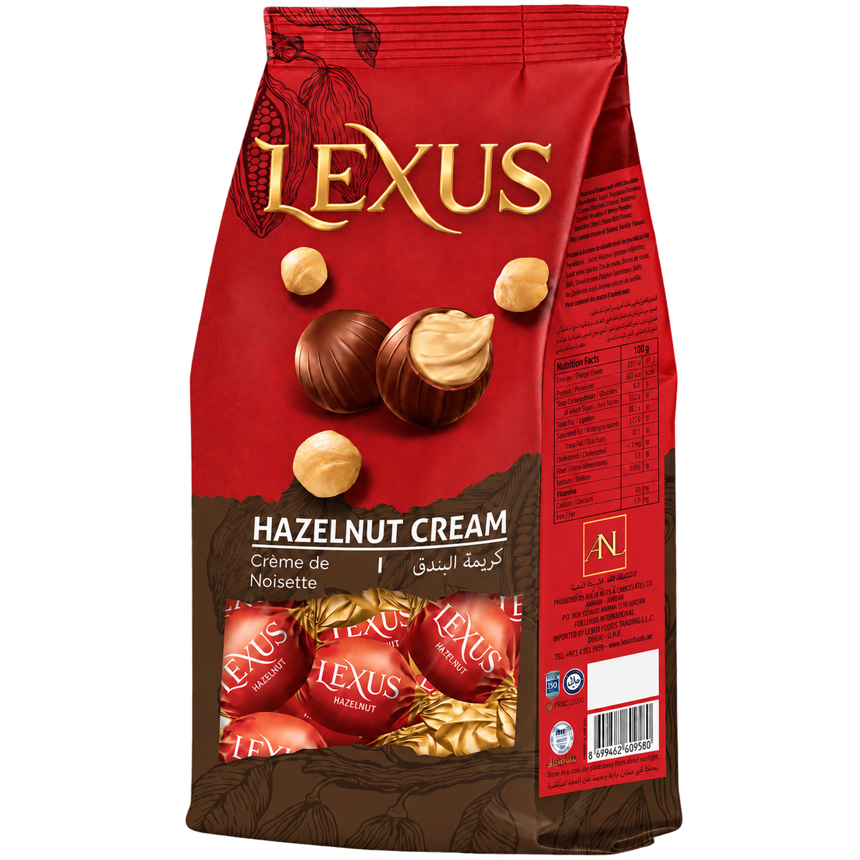 Lexus Milky Chocolate Filled with Hazelnut Cream