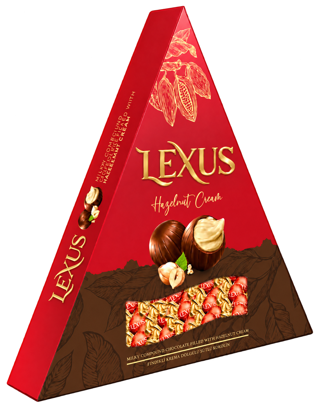 Lexus Milky Compound Chocolate Filled with Hazelnut Cream