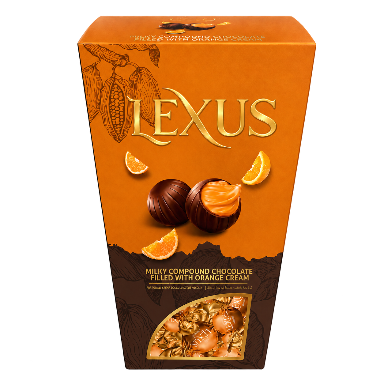 Lexus Milky Chocolate Filled with Orange Cream