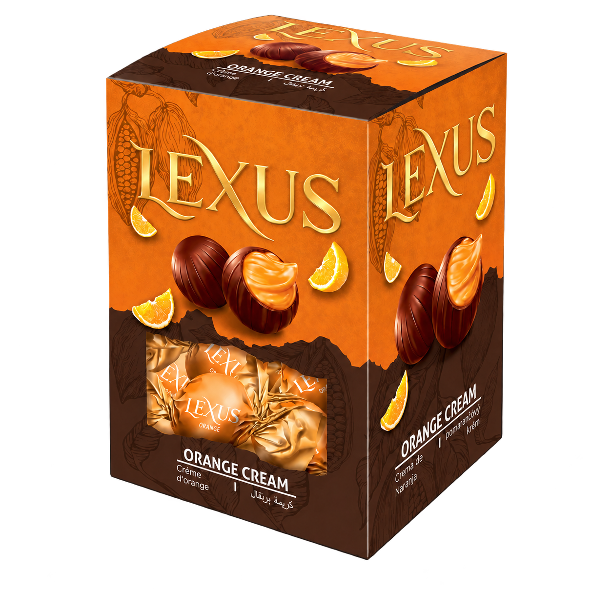 Lexus Milky Chocolate Filled with Orange Cream
