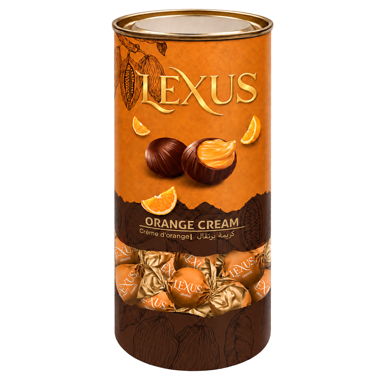 Lexus Milky Chocolate Filled with Orange Cream