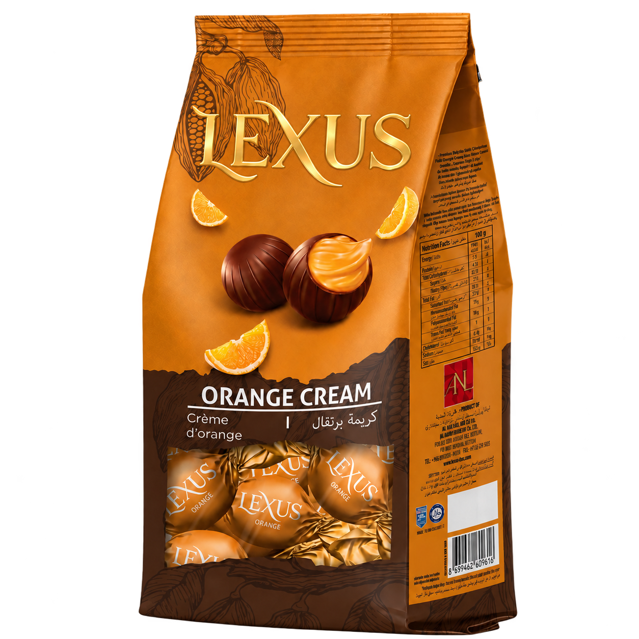 Lexus Milky Chocolate Filled with Orange Cream