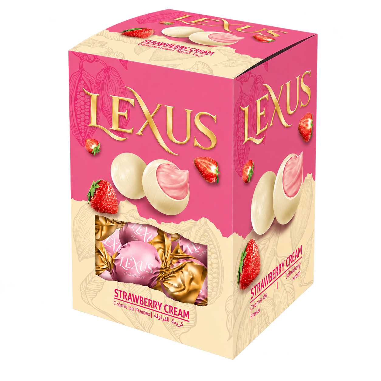 Lexus Milky Chocolate Filled with Strawberry Cream
