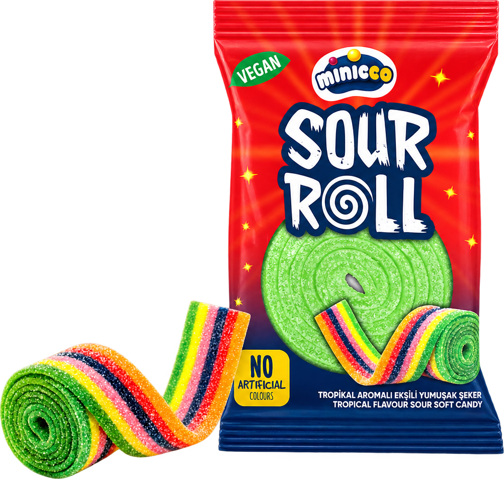 Minicco Sour Roll Belt 40g